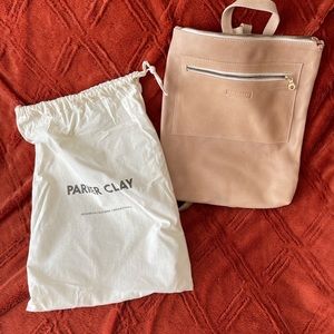 Parker Clay Leather Backpack